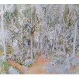 Roy Spencer (British, 1918-2006), Isabella Plantation Richmond Park, watercolour & ink, H.38cm W.