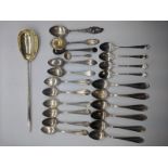 A Mappin & Webb basting spoon, L.33cm, together with a collection of collection of 22 other