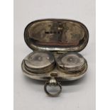 An early 20th century silver sovereign case, hallmarked Birmingham, 1906, maker William Adams,