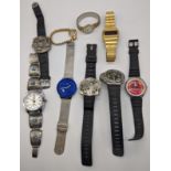 A collection of wristwatches