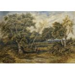 19th century British School, a landscape study, watercolour, signed lower left