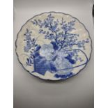 A Chinese 19th century blue and white charger, D.31cm
