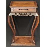 A Chinese early 20th century hardwood side table, H.59cm