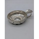 A 19th century or earlier French silver wine taster, engraved Moreau de Mussan Courtier en Vin a