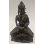 An Indian Hindu bronze god, H.15cm
