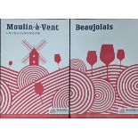 2 Beaujolais wine posters, 30cm x 48cm