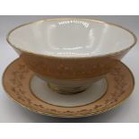 Flight Barr & Barr Worcester porcelain large bowl and saucer, circa 1815, D.20cm