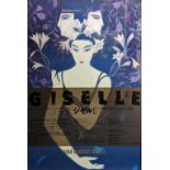 A Giselle ballet poster, Japanese version, H.70cm W.50.5cm