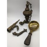 A group of 19th century Indian bronze and brasswares