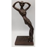 20th century British School, Ballerina, bronze, edition 8/150, signed, H.27cm