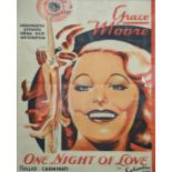 One Night of Love (Colombia, 1934), Swedish one sheet, original movie poster, 99cm x 69cm