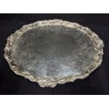 Hunt & Roskell Late Storr Mortimer & Hunt, a large and impressive Victorian silver salver, etched