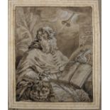 Attributed to Johann Wolfgang Baumgartner (Austro-German, 1712-1761), Saint Jerome, 1760, pen and