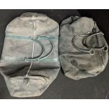 Two Dior mens suede gym bags