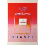 After Warhol, Chanel No. 5, lithographic poster, 70cm x 50cm