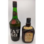 A bottle of VAT 69 1970â€™s Scotch Whisky, 75cl, together with a bottle of Old Parr De Luxe Scotch
