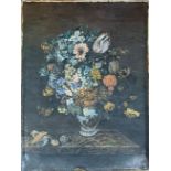 A 20th century Dutch still life, oil on canvas, H.36cm W.25.5cm