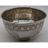 A Liberty & Co. Arts and Craft silver bowl, hallmarked Birmingham, 1916, planished finished,