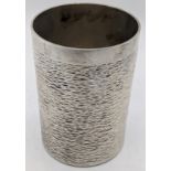 A Stuart Devlin 20th century silver beaker, hallmarked London, 1977, H.10cm, 232g