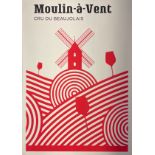 Moulin-a-vent, cru du beaujolais poster â€“ 70cm x 50cm