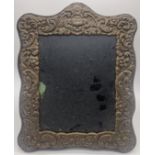 A silver plate picture frame, hallmarked Sheffield, 1987, maker Carr s of Sheffield, H.27cm W.20cm