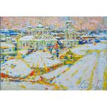 Andriy Chebotaru (b.1982, Ukrainian), Impressionist winter landscape, oil on canvas, signed lower