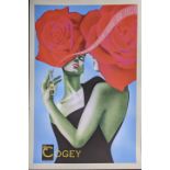 Cogey eau de rose parfum poster, unframed, 91cm x 61cm