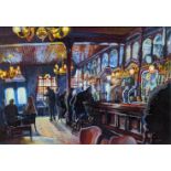 Gary Jeffrey (Contemporary British), The Spread Eagle Pub, Wandsworth, oil on board, H.66cm W.86.5cm