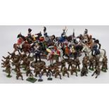 A collection of lead toys to include World War One British Army figures, collection Del Prado