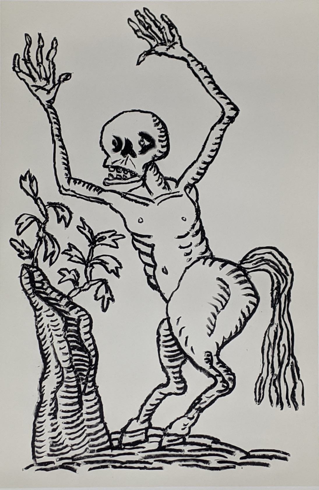 John (Jack) Knox (British, 1936-2015), Nuckelavee (from The Scottish Bestiary), screenprint,