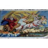 A carpet wall hanging of Prophet Elias Elijah, 160cm x 195cm