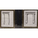 A collection of 18th and 19th architectural engravings (4)