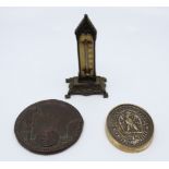 A French First Empire City Post Office Service medallion (Service Des Postes Facteur De Ville)