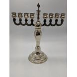 A Matadin silver menorah, 230g, H.27cm