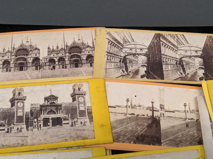 A collection of late 19th/early 20th century photographic stereocards, scenes including the Garden - Image 3 of 8