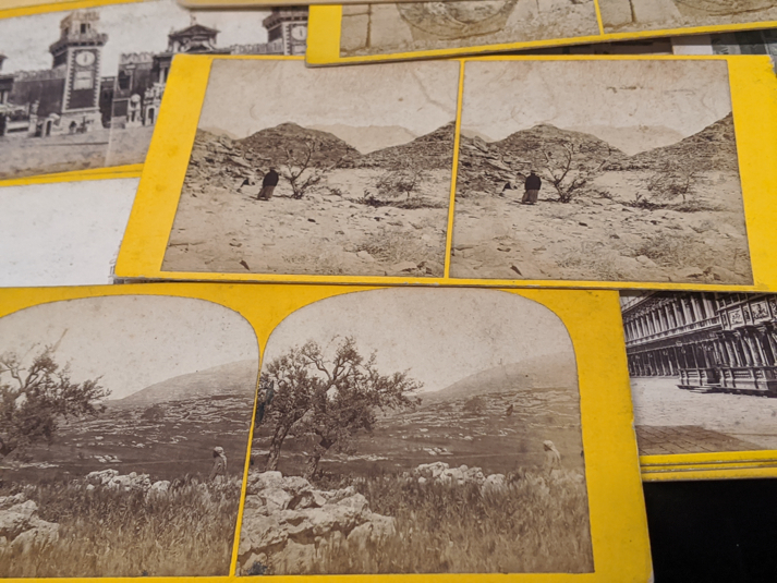 A collection of late 19th/early 20th century photographic stereocards, scenes including the Garden - Image 4 of 8