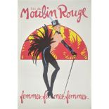 Moulin Rouge poster, 91cm x 61cm