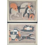 John Armstrong (1893-1973), Royal Mail A.D. 1935 and Mail Coach A.D., 2 lithograph posters, circa