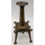 An 18th century or earlier Persian bronze Kohln Vessel, H.19cm