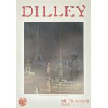 Dilley, Mitsukoshi Paris poster, 70cm x 49.5cm