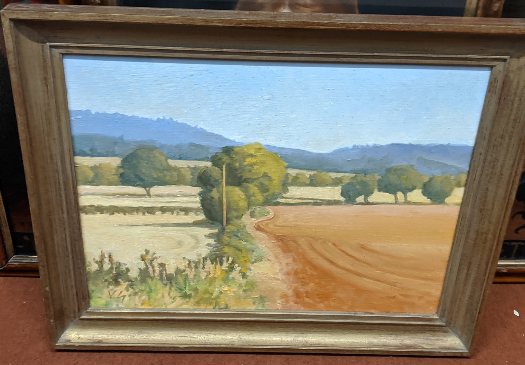 Vita Gollancz (1926-2009), Fields Near Wigmore I, oil on canvas, H.46cm W.60cm - Image 3 of 3