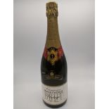 A bottle of vintage 1976 Bollinger Brut champagne