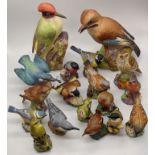A collection of Royal Worcester birds (18)