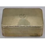 A G.Keller of Paris French gilt silver box, marked to lip, 116g, H.3cm L.8cm