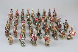 Napoleonische Kriege, Konvolut von 40  historischen Reiterfiguren