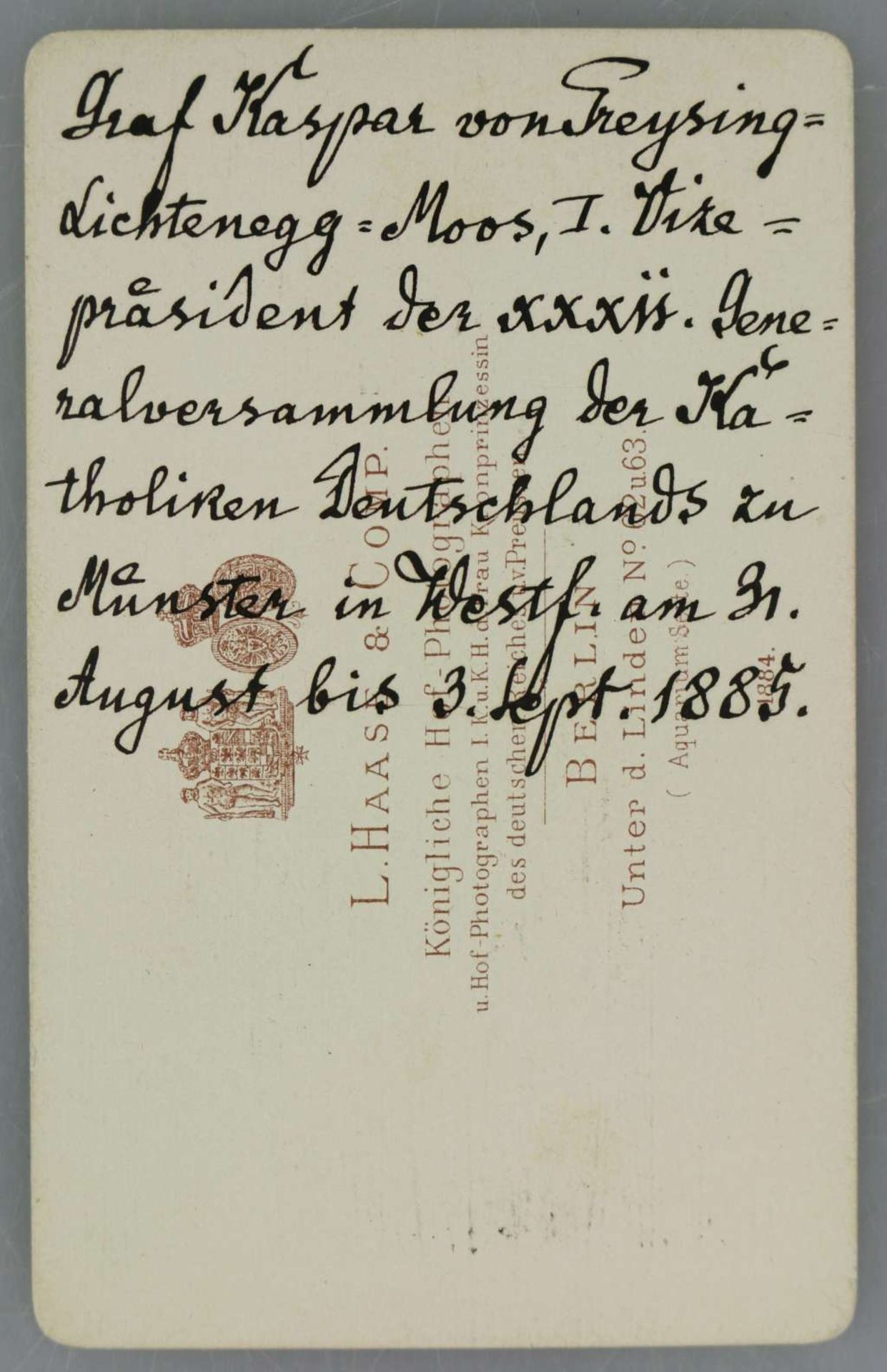 Kaspar von Preysing - Image 2 of 2