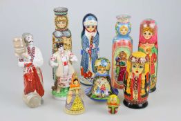 10-teiliges Konvolut 'Russisches Kunsthandwerk'