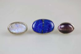 3 Cabochon Statement-Ringe