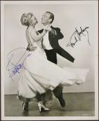 Foto mit Autogrammen von Astaire und Rogers