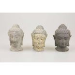 3 Buddha-Köpfe